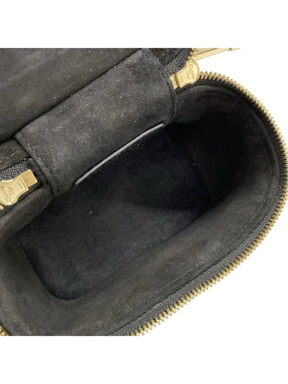 Dior Vanity Cannage Stitch Black Mini Bag Leather